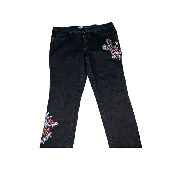 Mossimo Black Embroidered Skinny Jeans - Size 10/30 ✨👖 - Picture 6 of 6